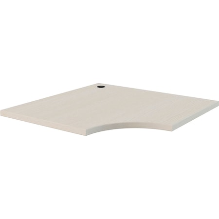 Global Industrial Interion Modular Partition Corner Worksurface, 36W x 24D, White Ash 695924WH